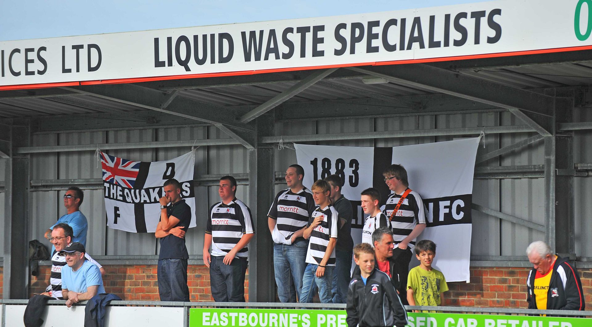 The slightly unfortunate advertising you can find in the non-league