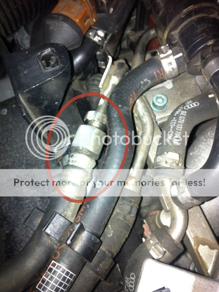 Slight fuel rail leak